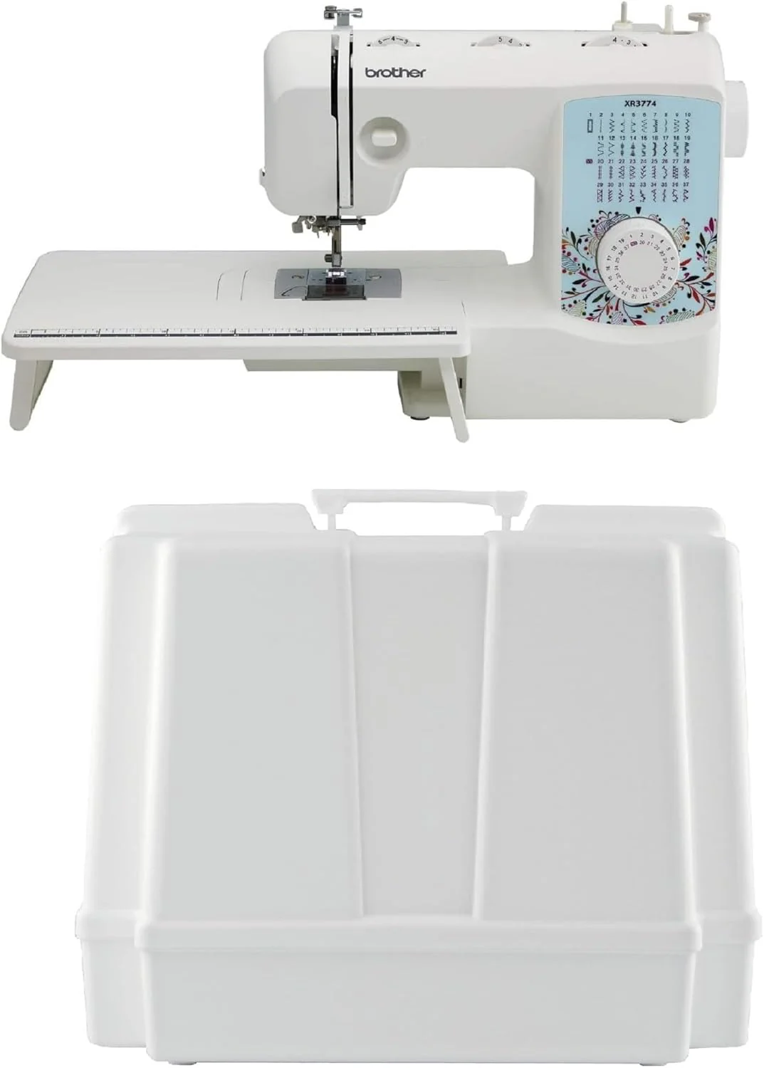 Brother Sewing and Quilting Machine, XR3774, 37 Built-in Stitches, Wide Table, 8 Included Sewing Feet