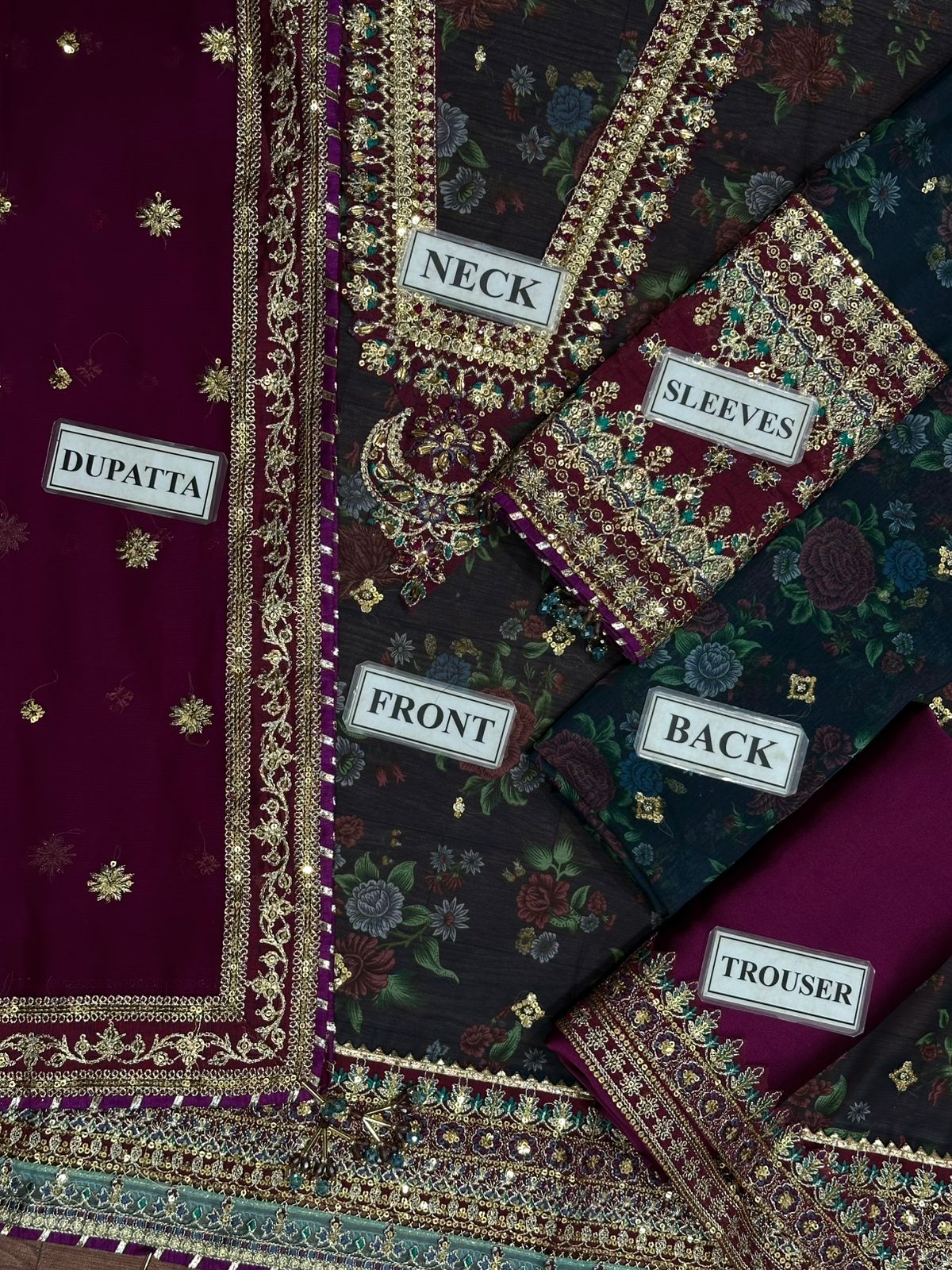 Baroque Chiffon Suit