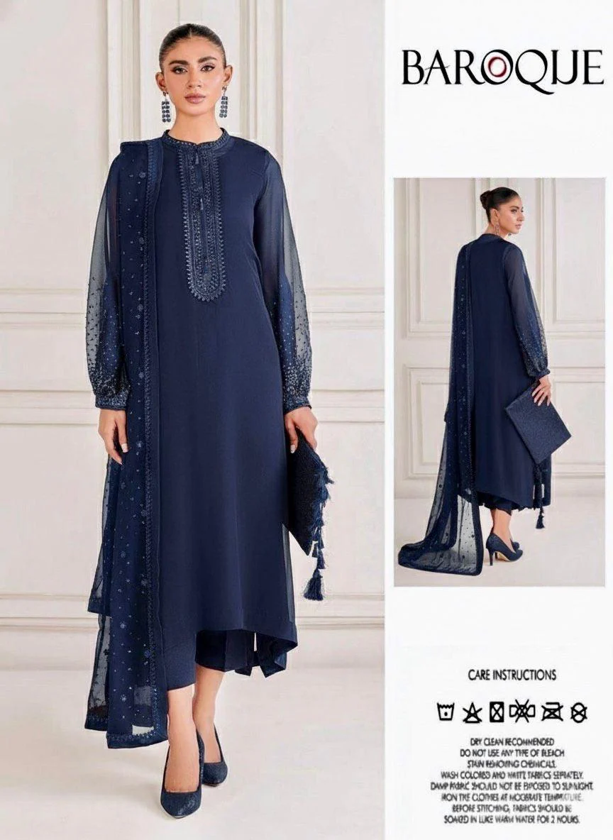 Baroque Chiffon Suit