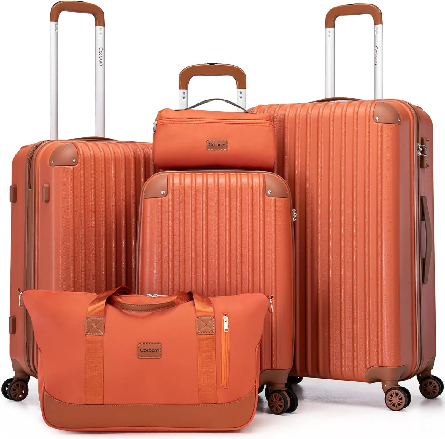 Luggage Sets 5 Piece Suitcases with Wheels, Suitcase Set ABS Hard Case Luggage