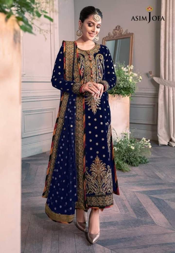 Asim Jofa Velvet Suit