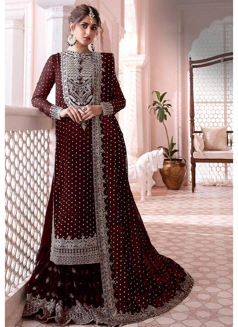 Asim Jofa Chiffon Bridal Suit
