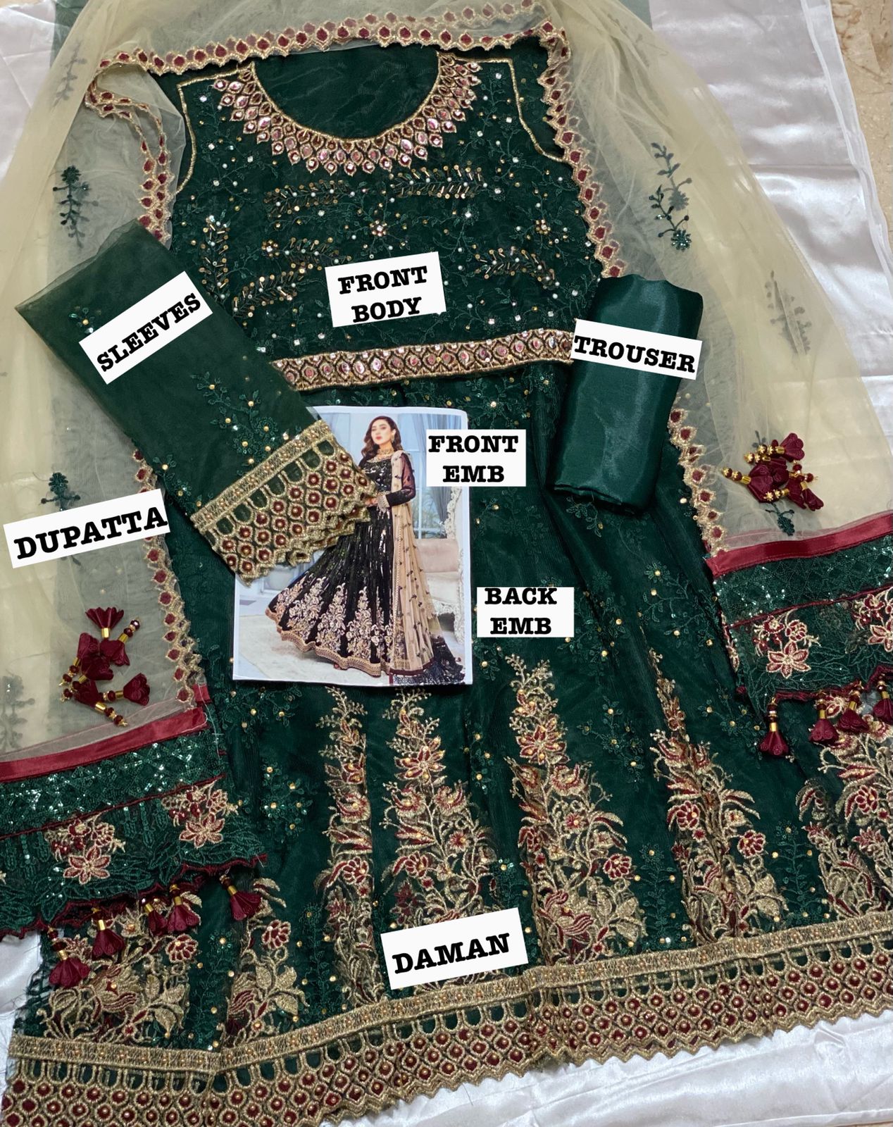 Mariam & Maria Net Frock