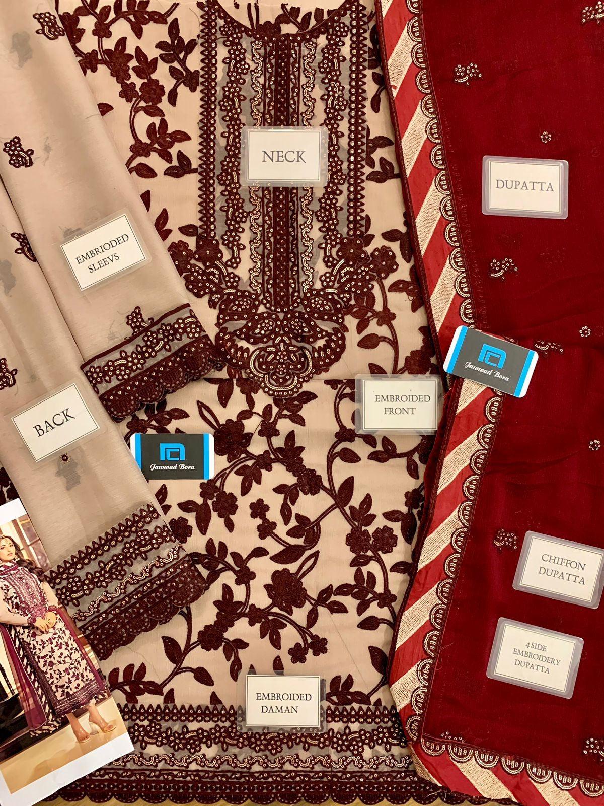 Asim Jofa Chiffon Suit