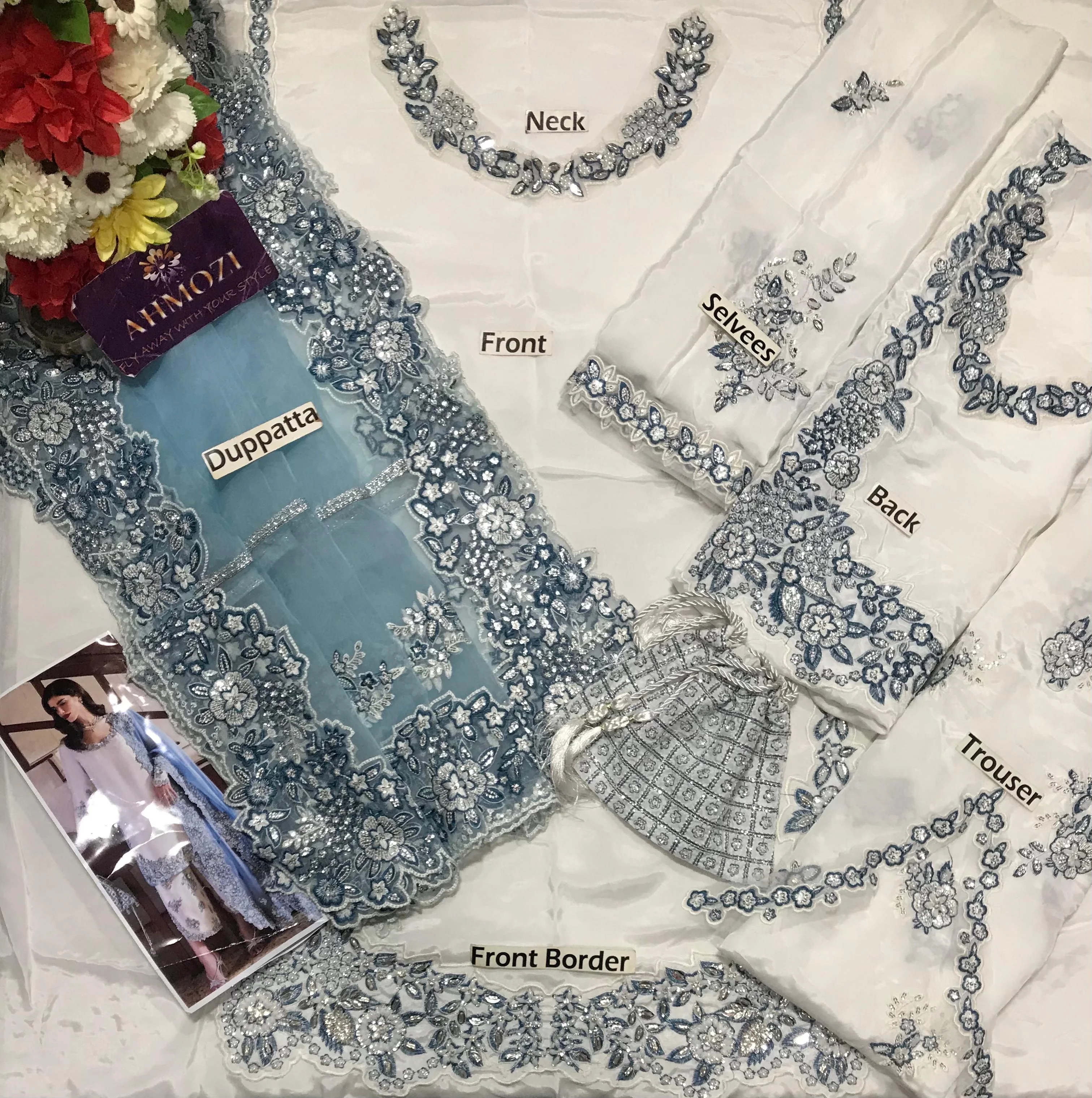 Hussain Rehar Silk Suit