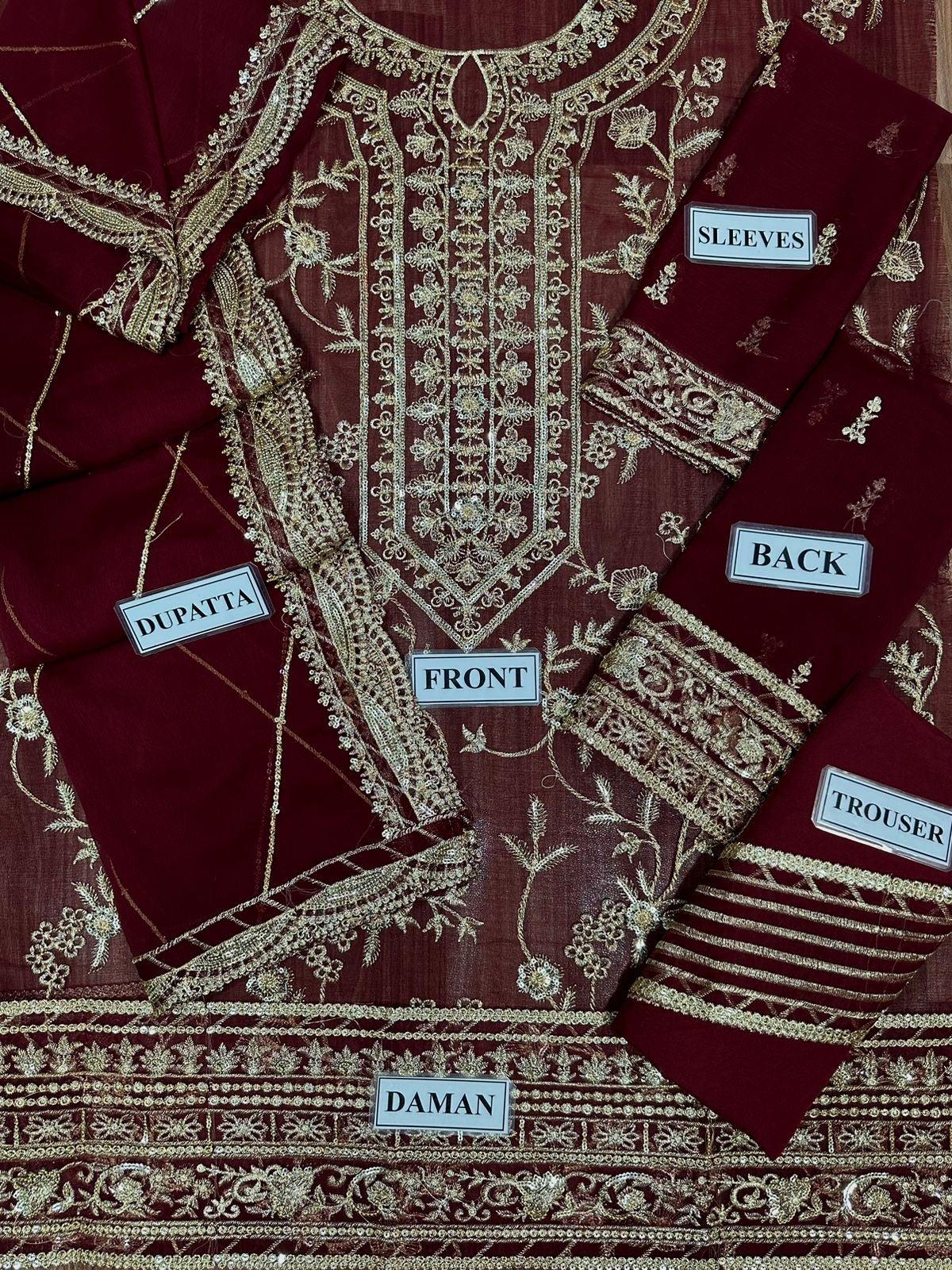 Asim Jofa Chiffon Suit