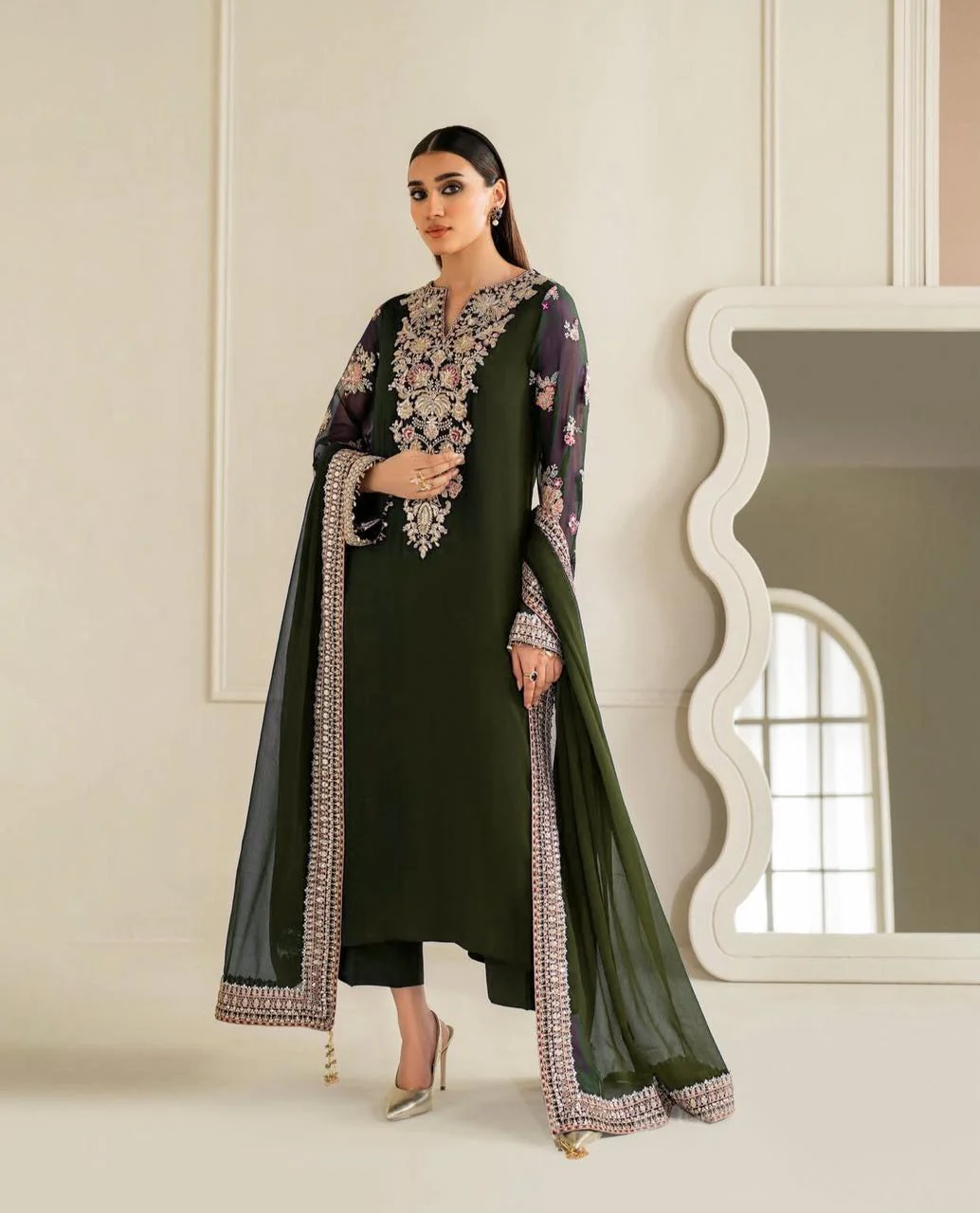 Baroque Chiffon Suit