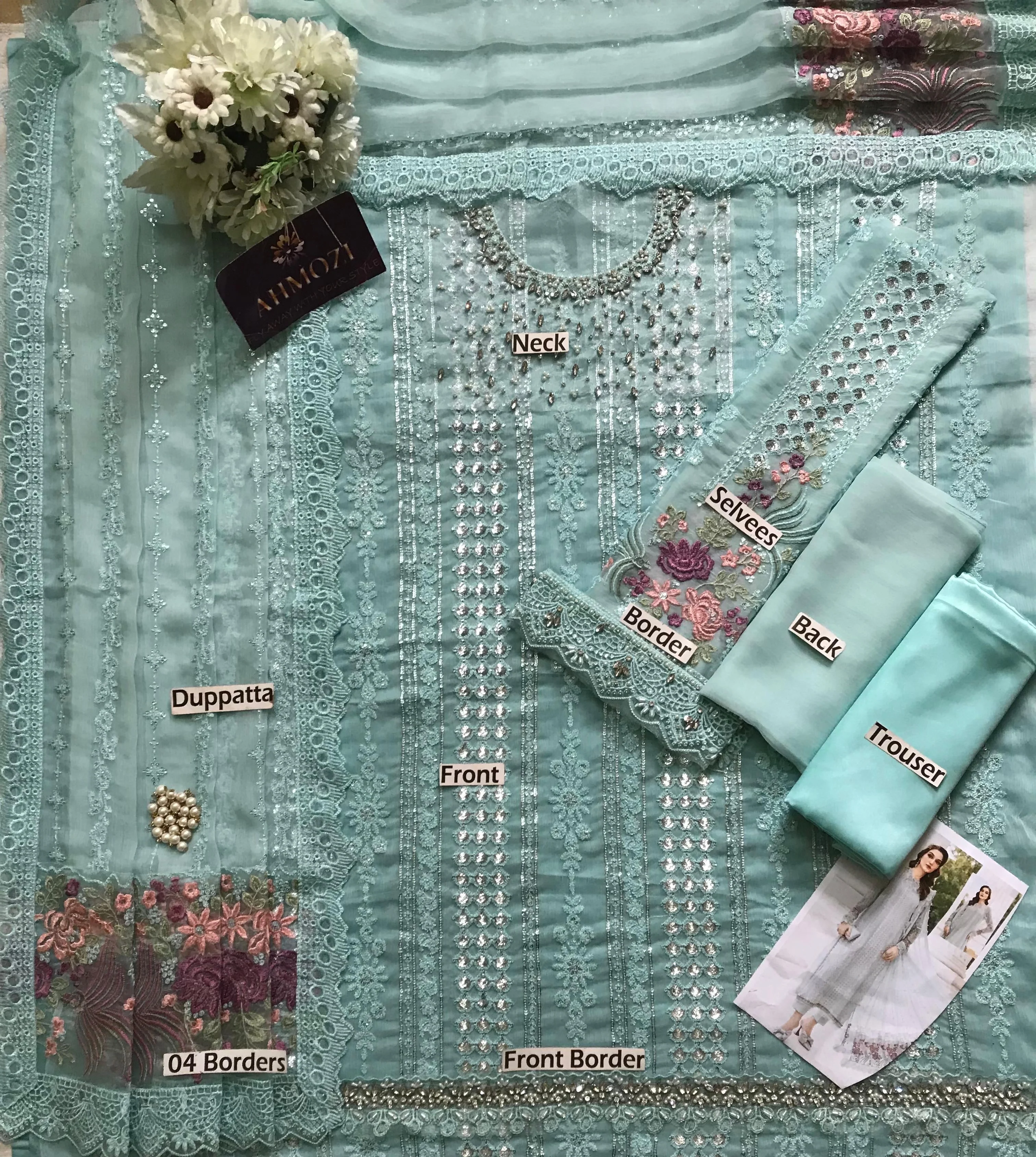 Maria B Chiffon Suit