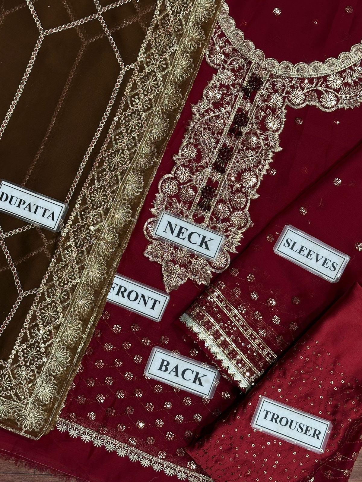 Asim Jofa Chiffon Suit