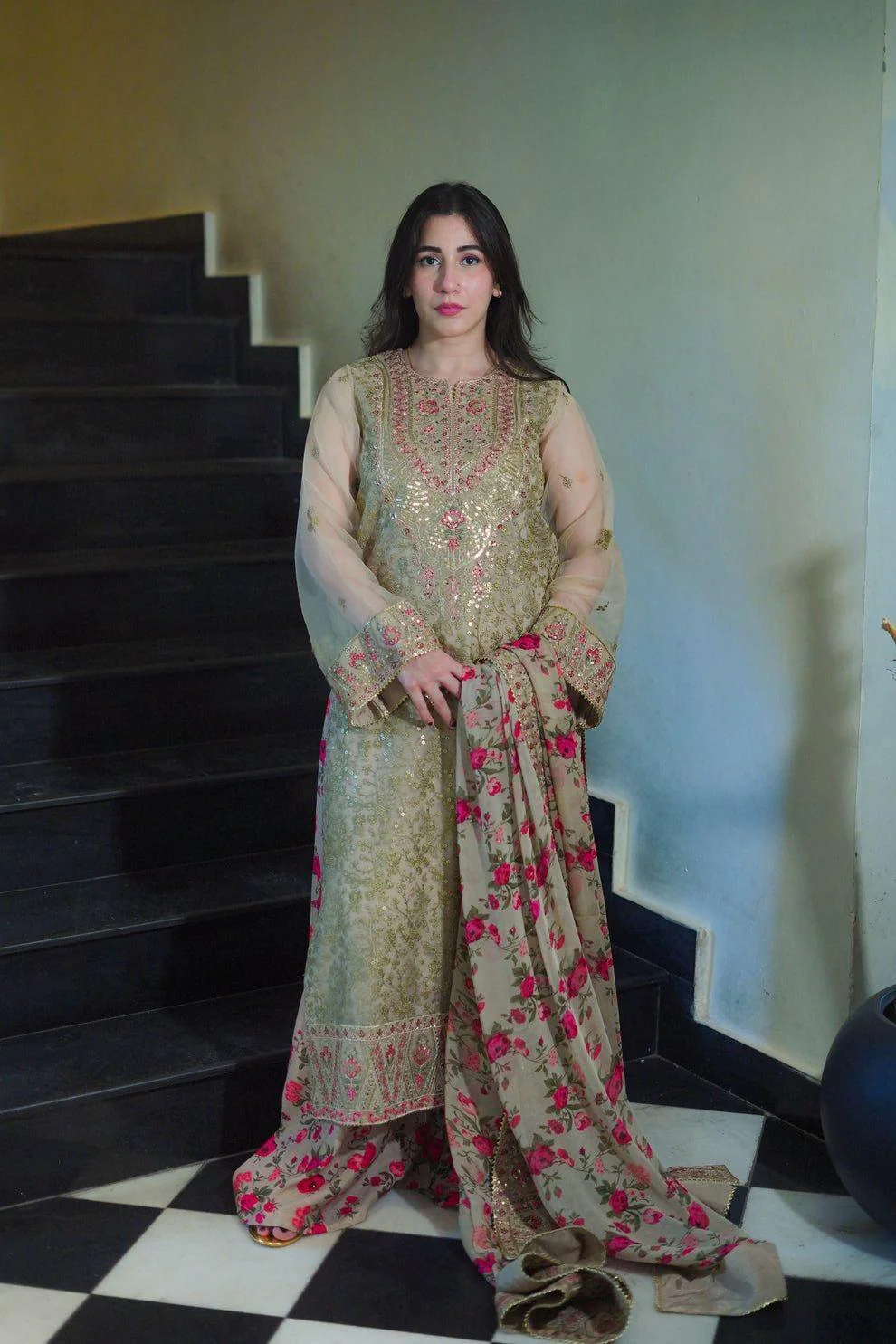 Aneelas Organza Suit