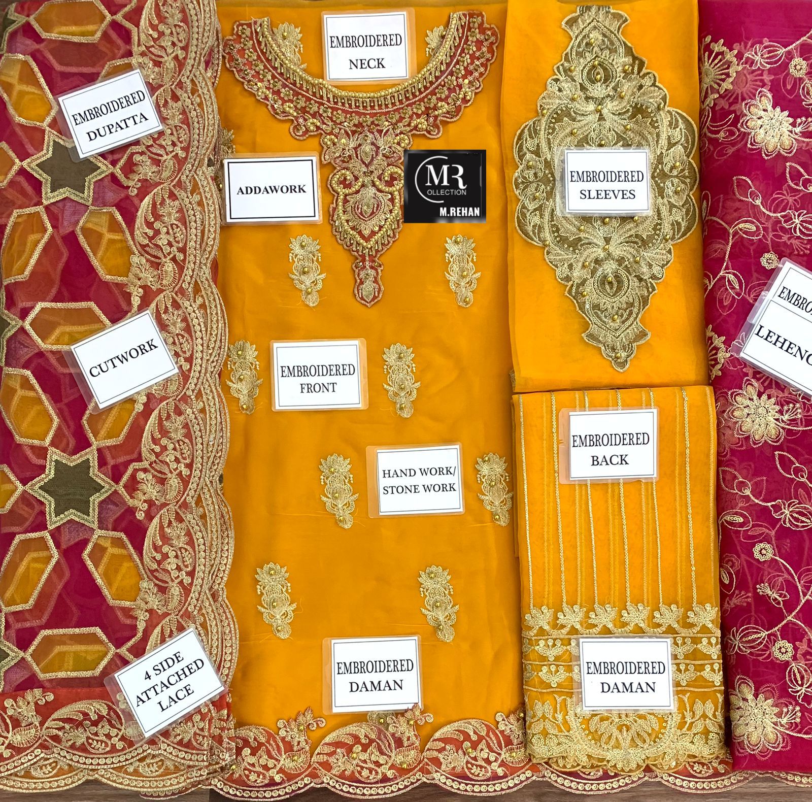 Emaan Adeel Organza Bridal Suit