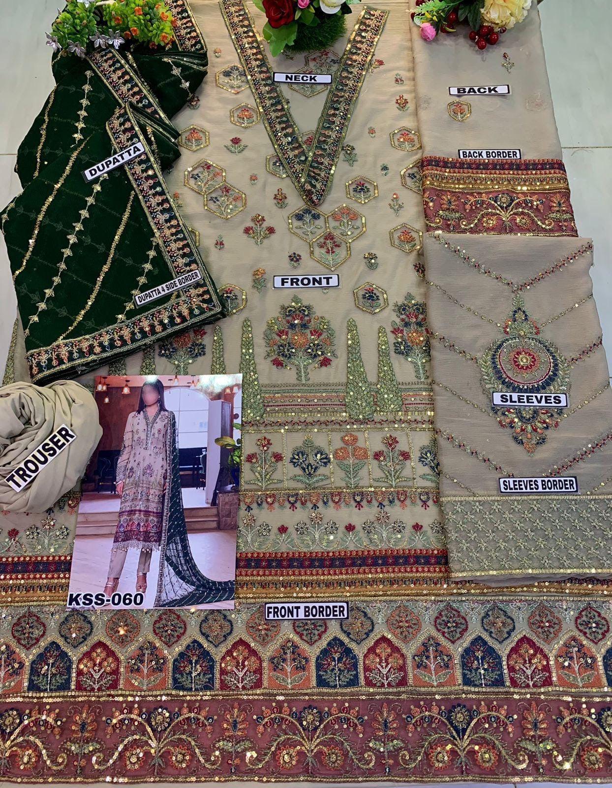 Baroque Chiffon Suit