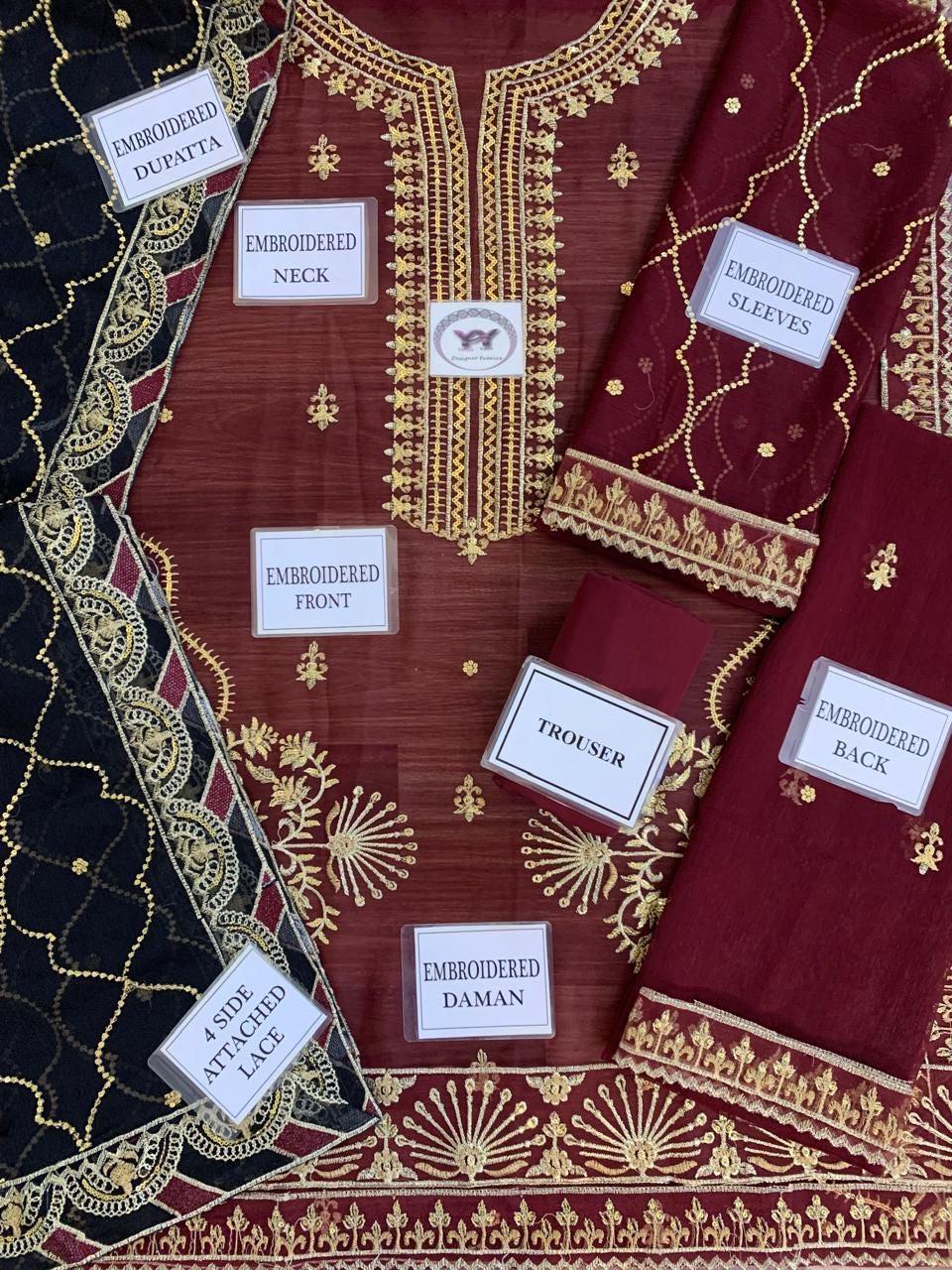 Asim Jofa Chiffon Suit