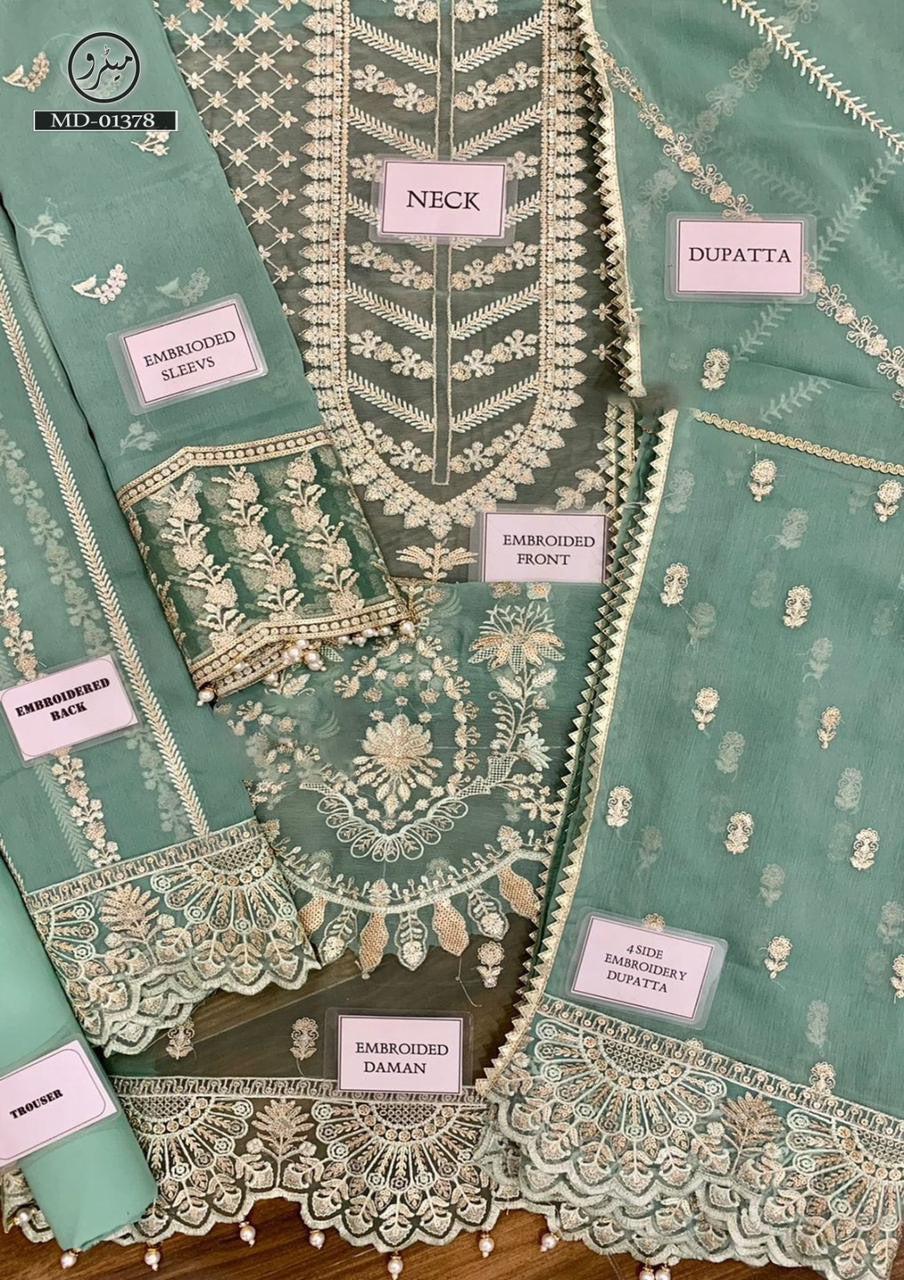 Afrozeh Chiffon Suit