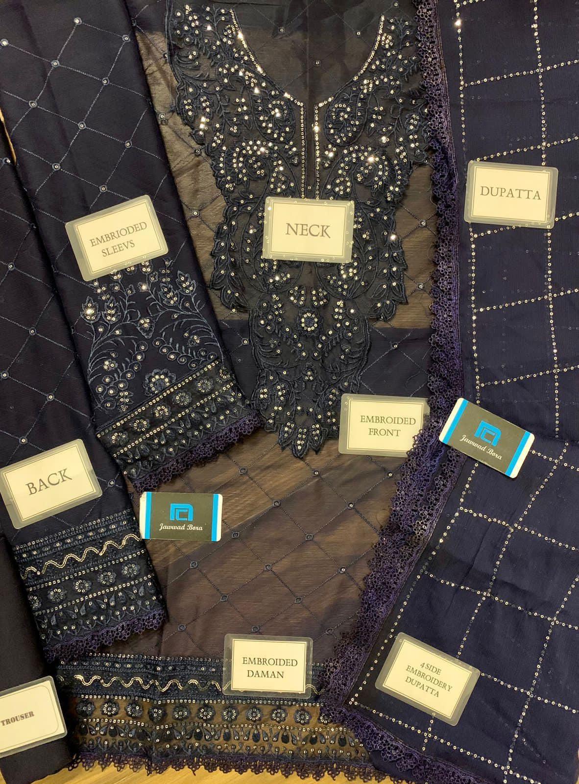 Asim Jofa Chiffon Suit