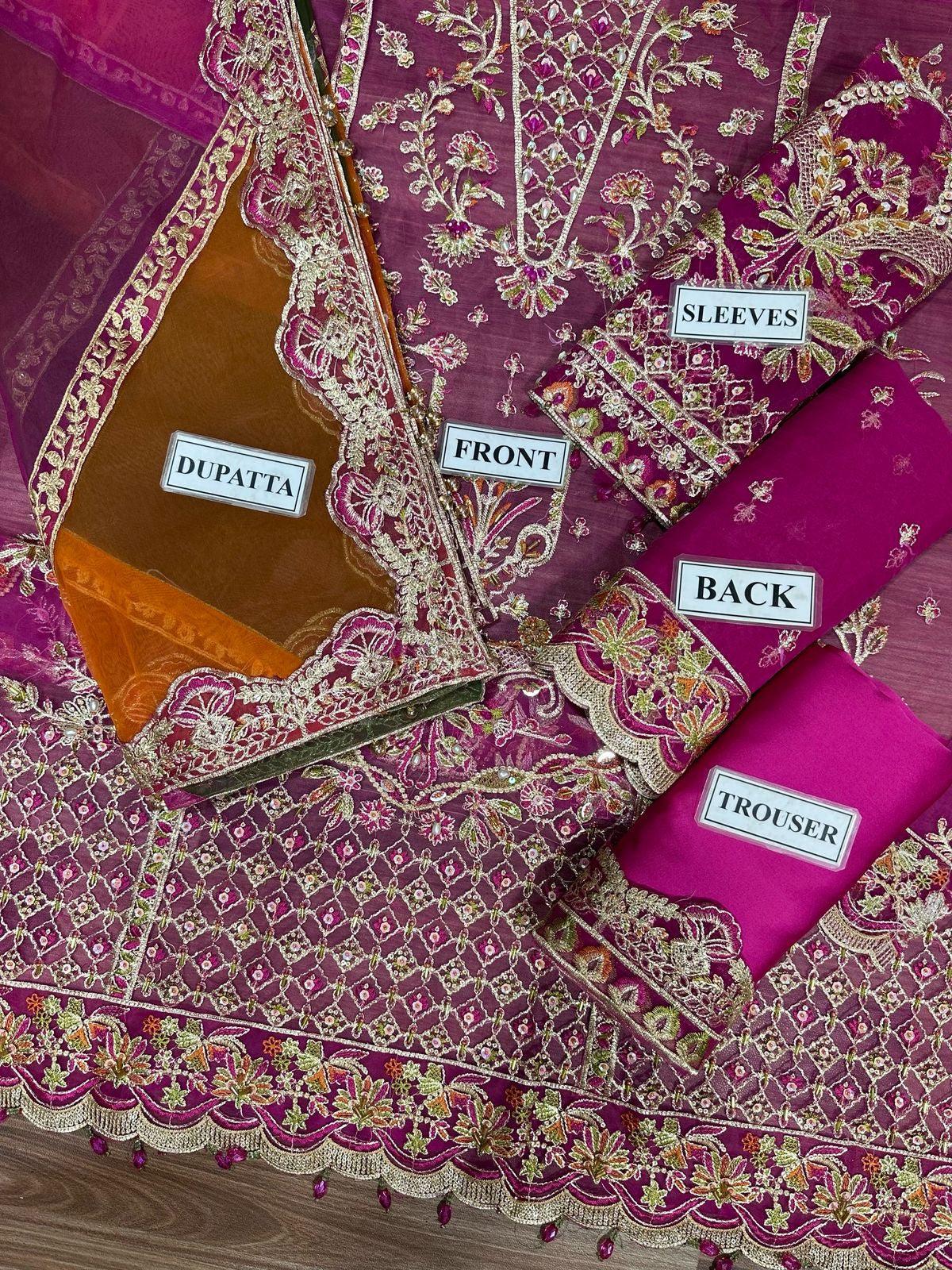 Kamwal Malik Organza Bridal Suit