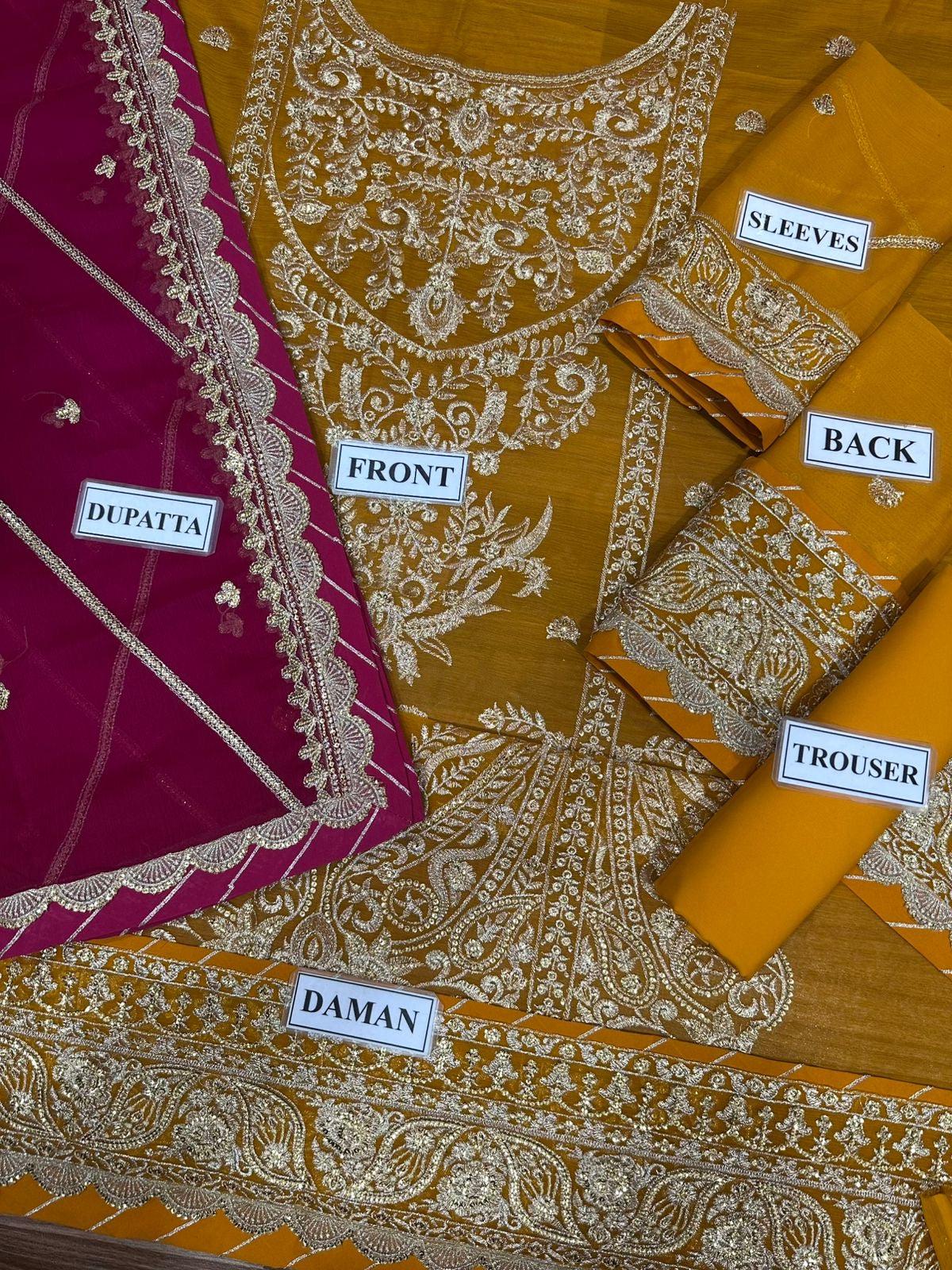 Asim Jofa Chiffon Suit