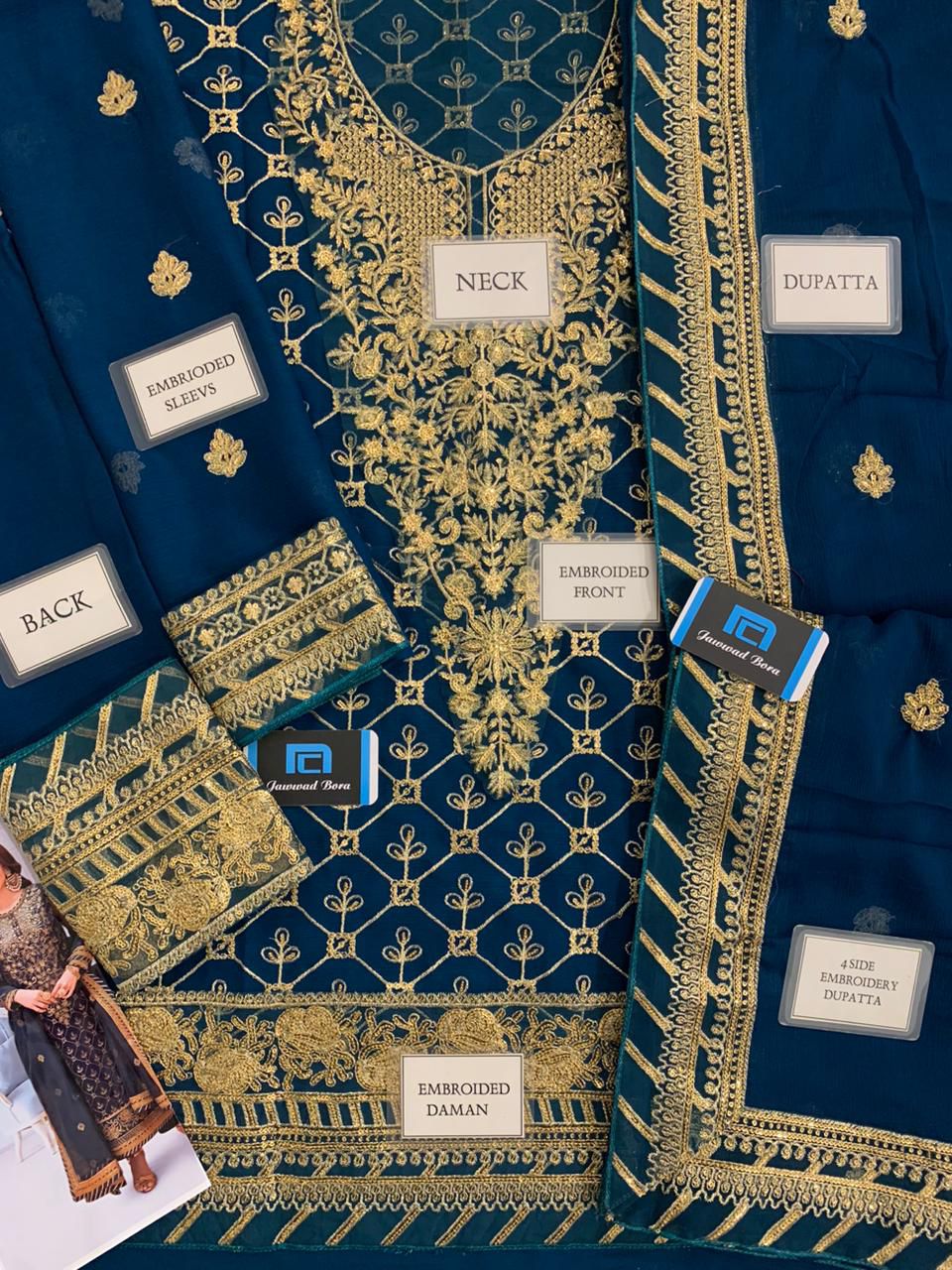 Asim Jofa Chiffon Suit