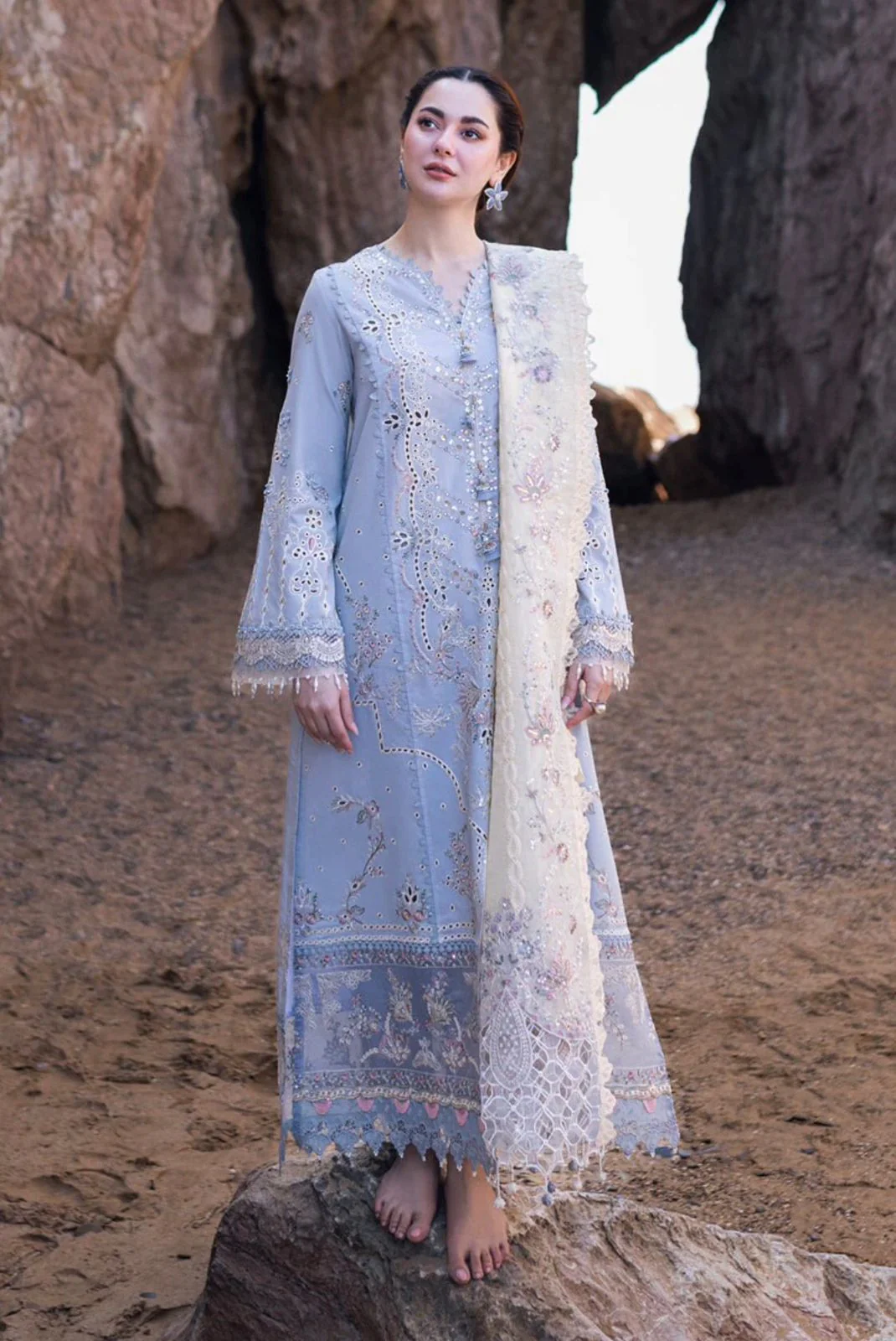 Qalamkar Lawn Suit