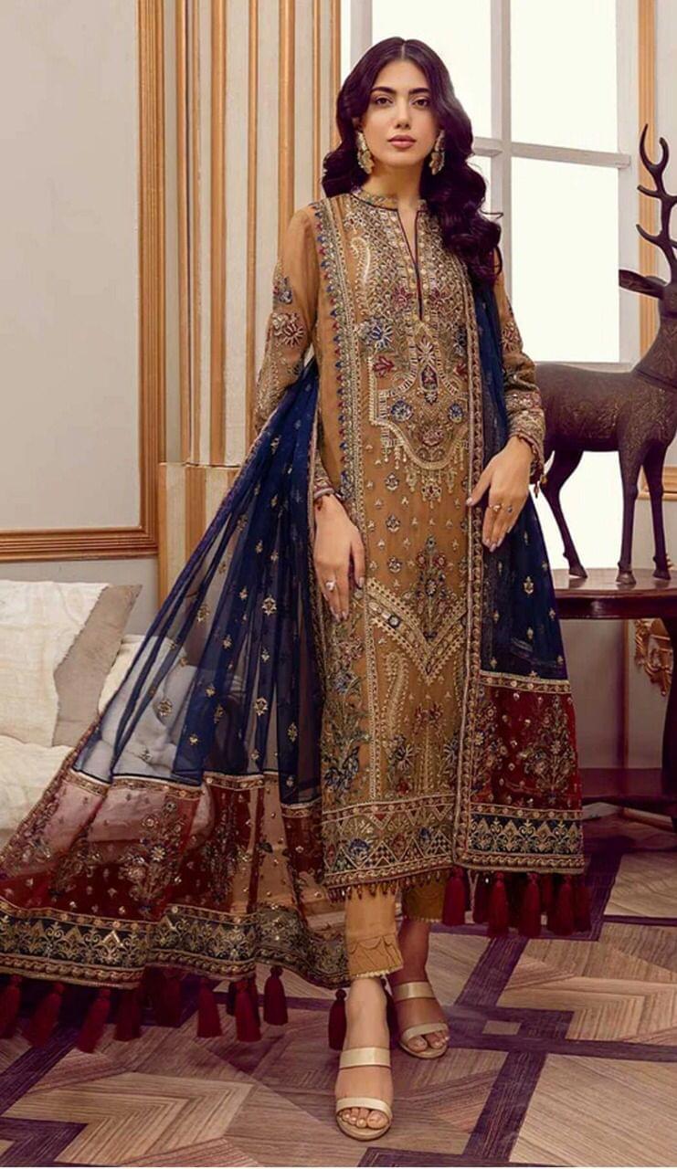 Adan Libas Organza Suit