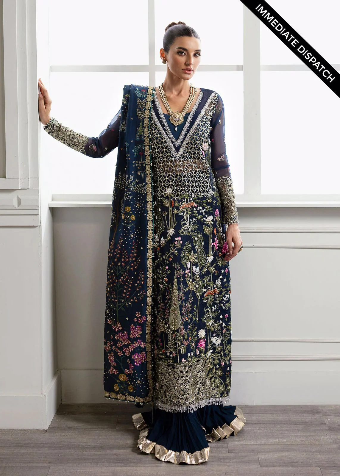 Crimson Organza Suit