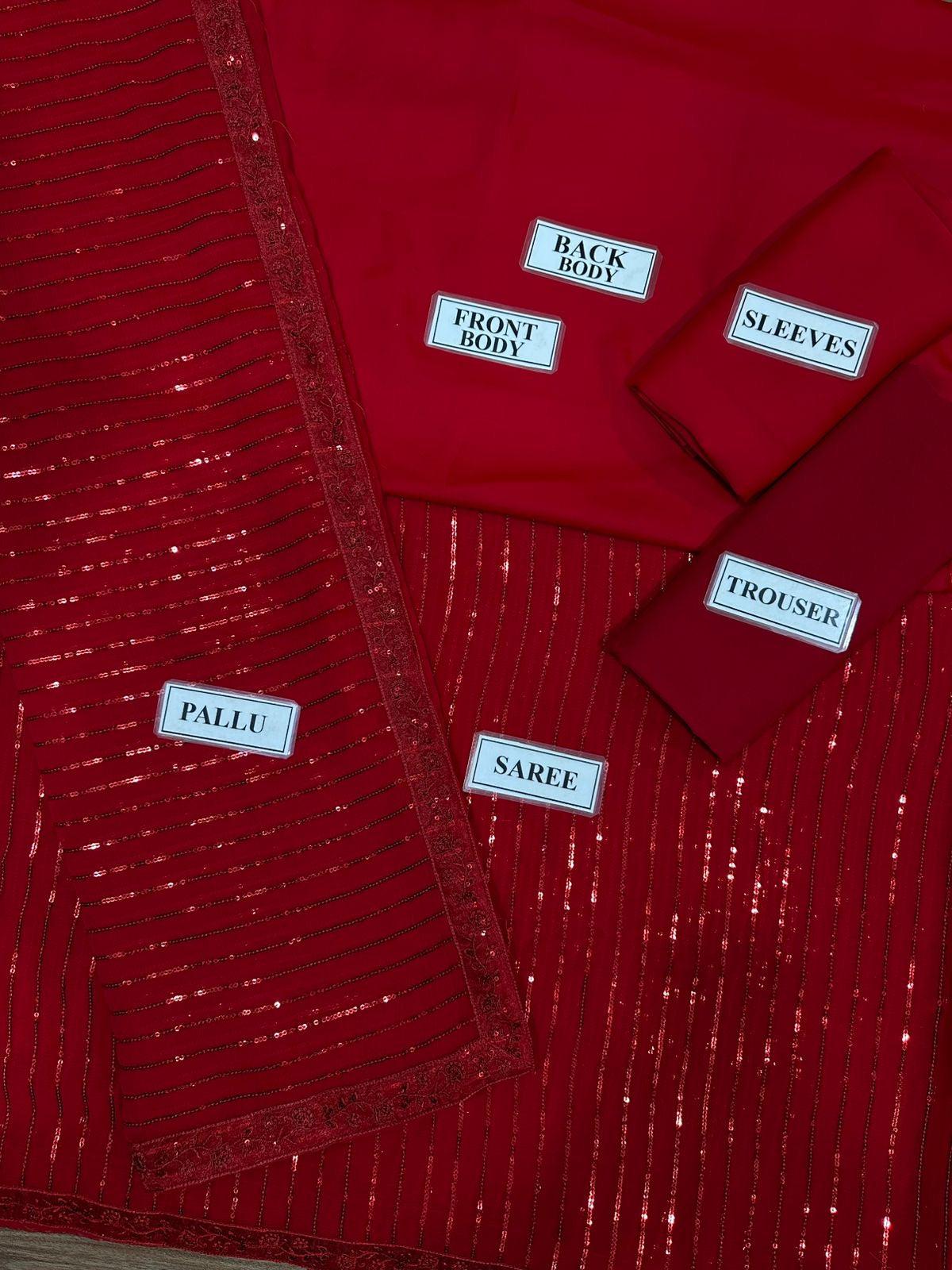 Saba Rajput Chiffon Saree