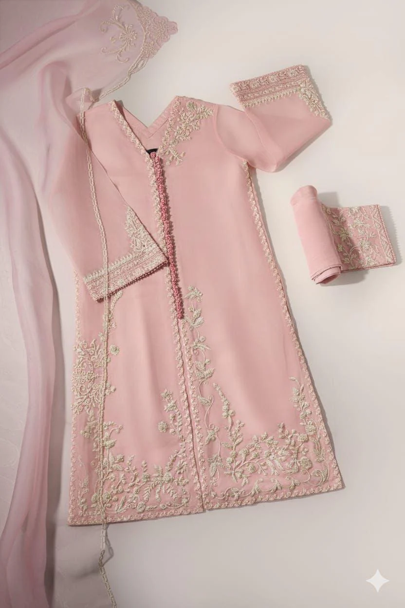 Agha Noor Organza Suit