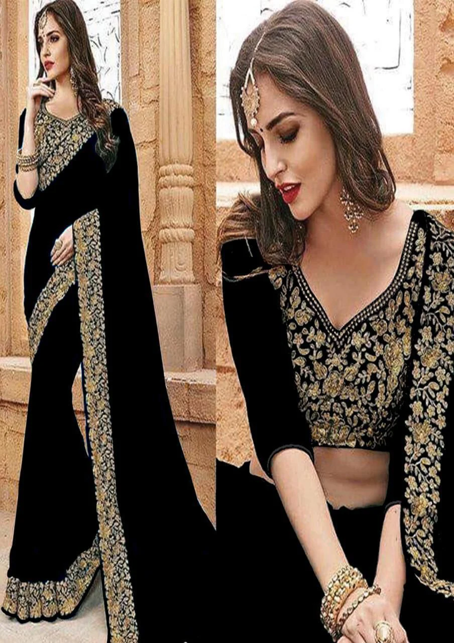 Indian Chiffon Saree