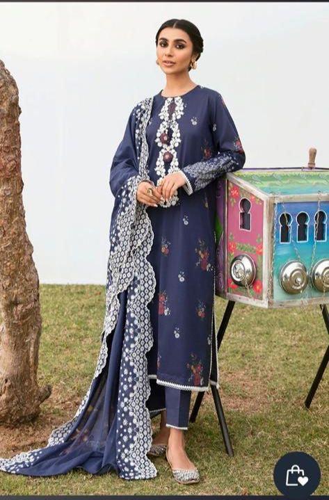 Cross Stitch Silk Suit