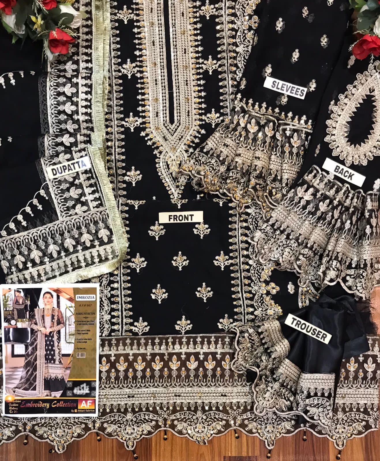 Imrozia Chiffon Bridal Suit