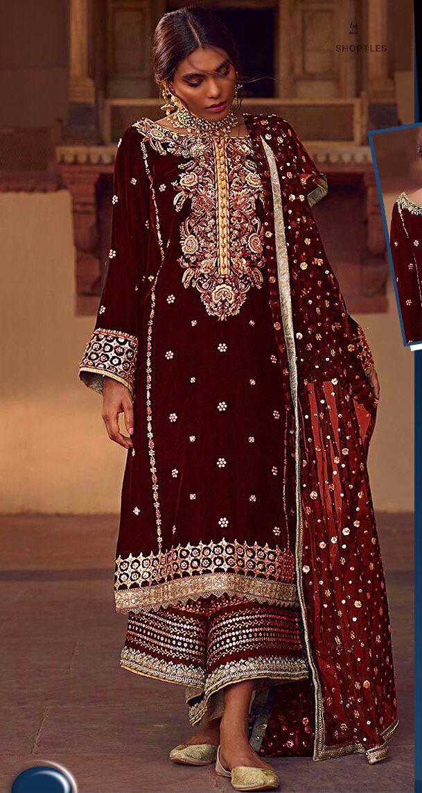 Anas Abrar Velvet Suit
