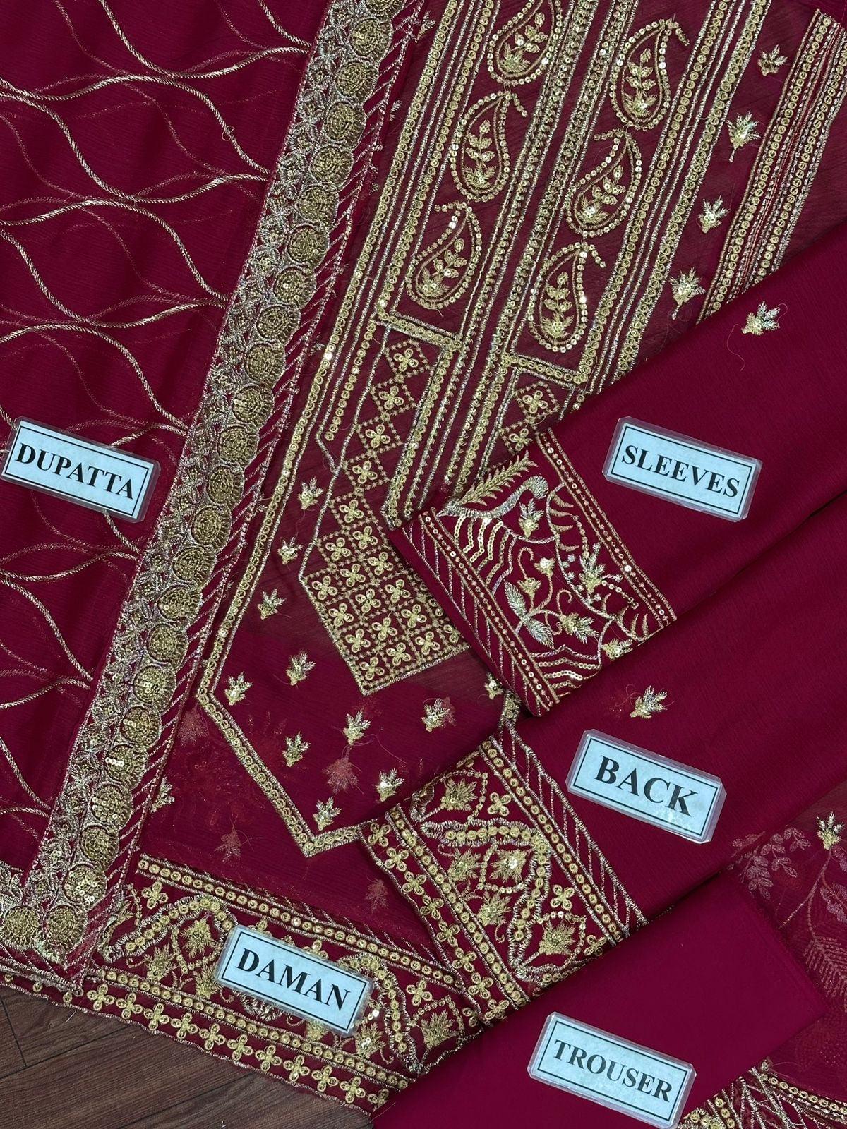 Asim Jofa Chiffon Suit