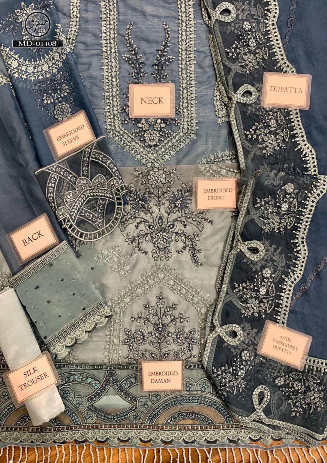 Maria B Chiffon Suit