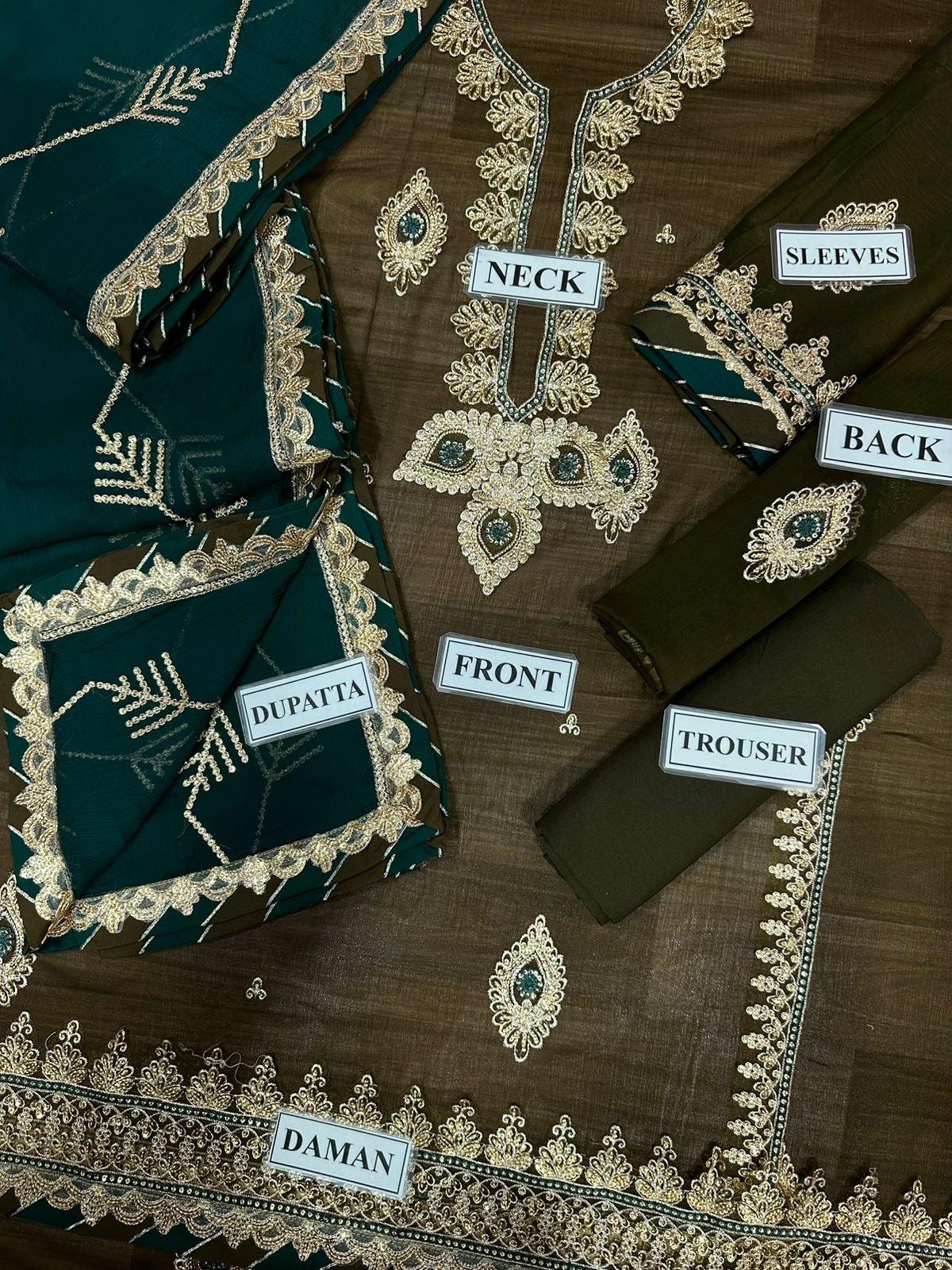 Asim Jofa Chiffon Suit