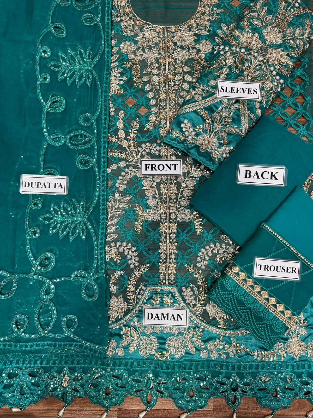 Maria B Organza Suit