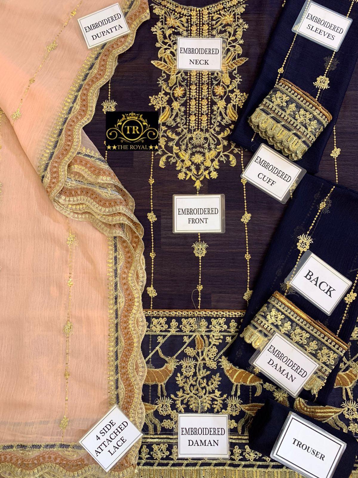 Asim Jofa Chiffon Suit