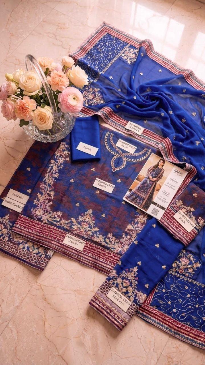 Zarif Chiffon Bridal Suit