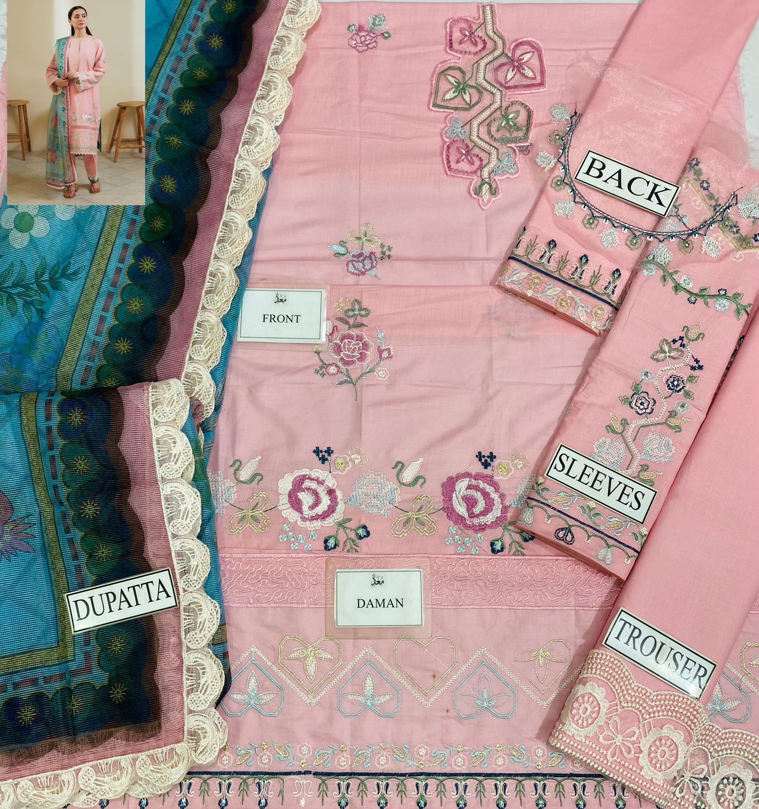 Zara Shahjahan Cotton Suit