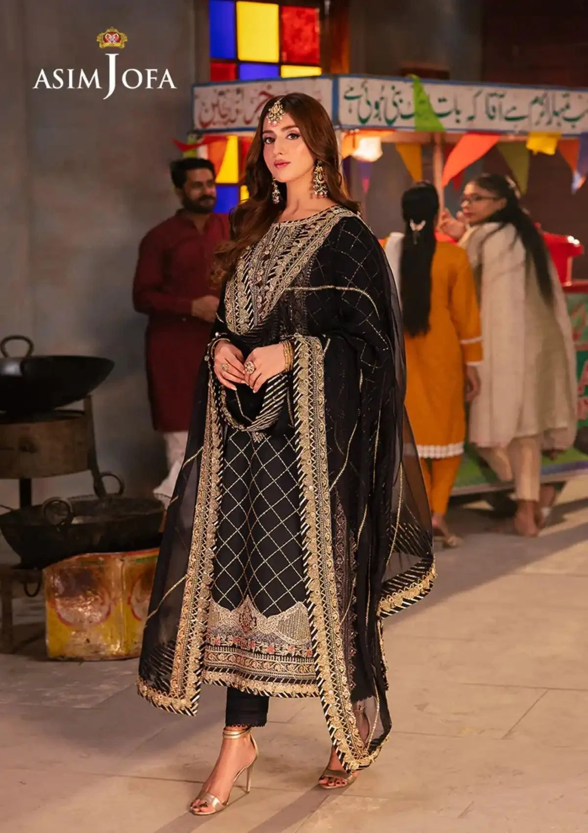 Asim Jofa Chiffon Suit
