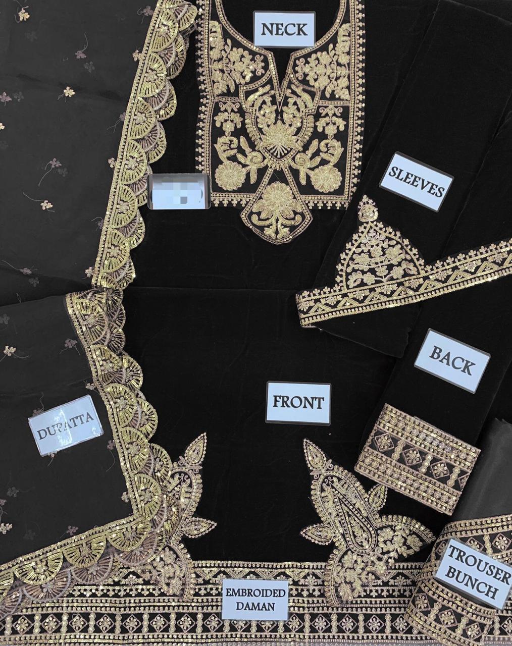 Asim Jofa Velvet Suit