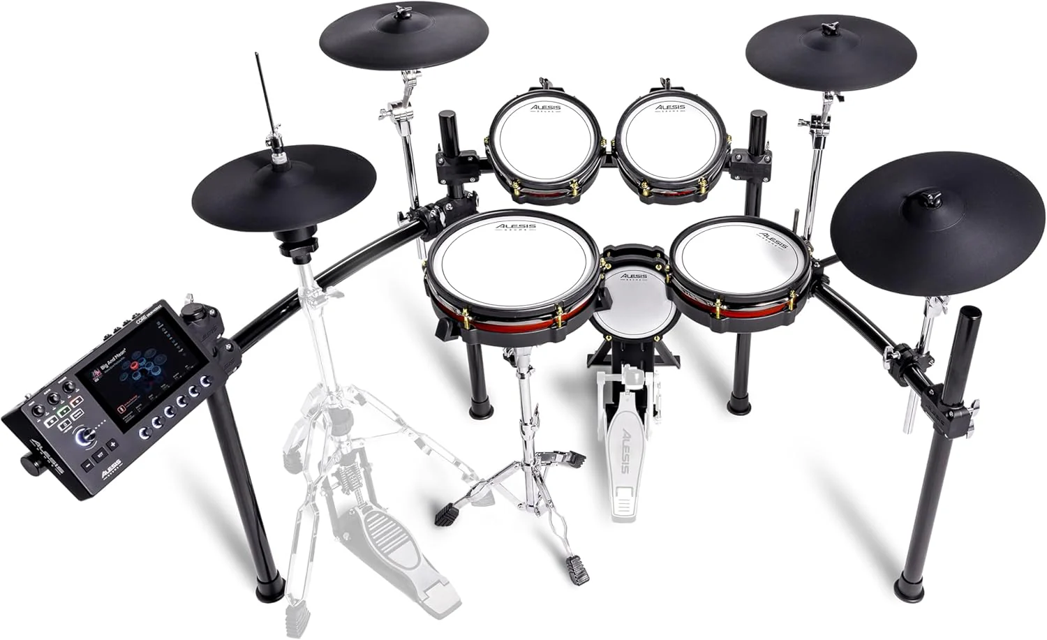 Alison Strata Prime Electronic Drum Set with Touch Screen Dual Area Grid Head