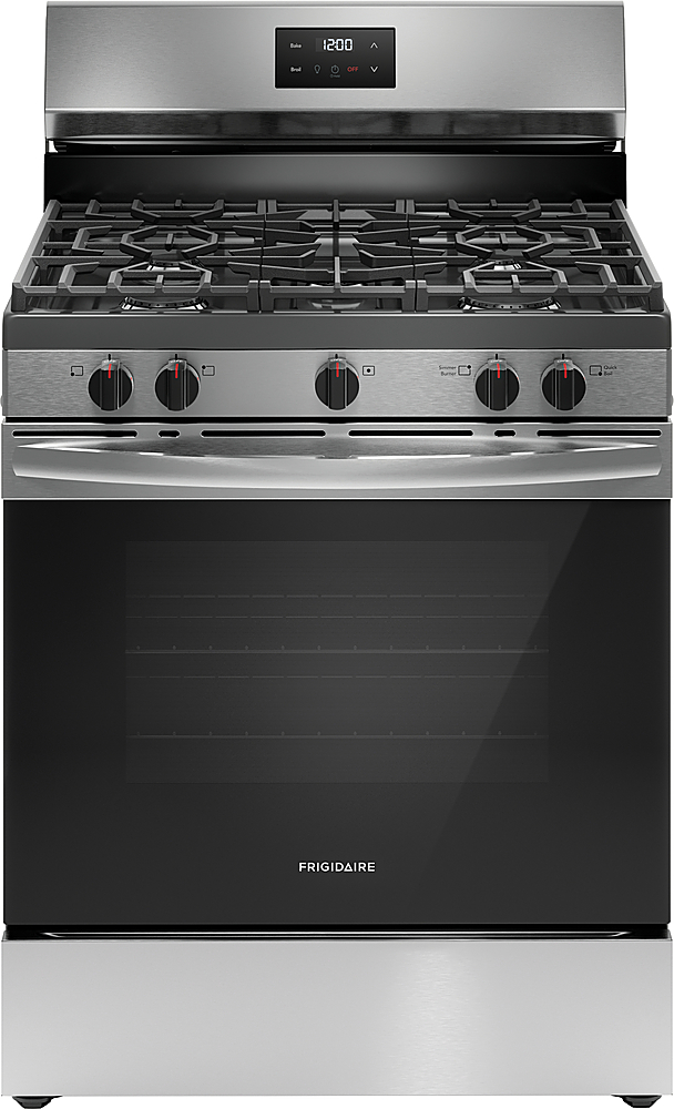 2025 5.1 Cu. Ft Freestanding Gas Range with Quick Boil Burner – Stainless Steel