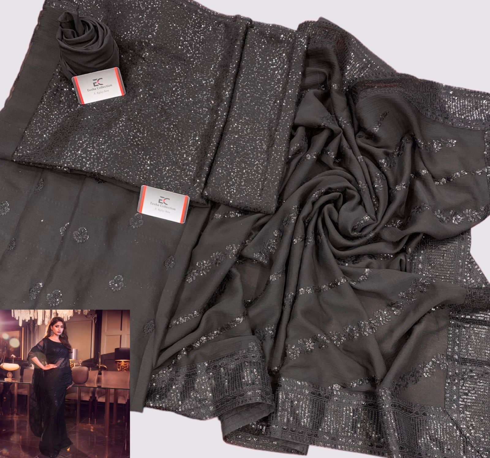 Asim Jofa Chiffon Saree