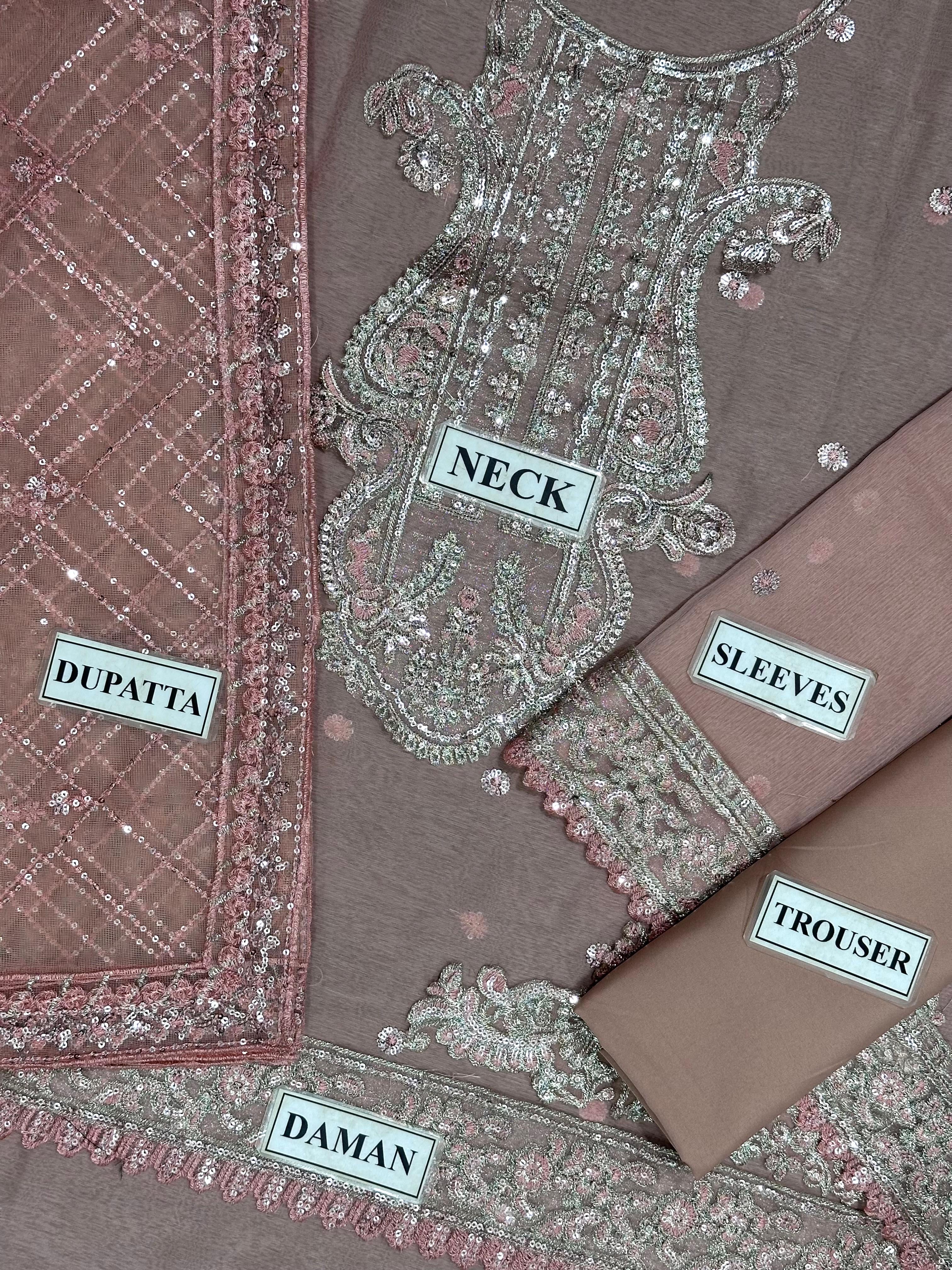 Asim Jofa Chiffon Suit