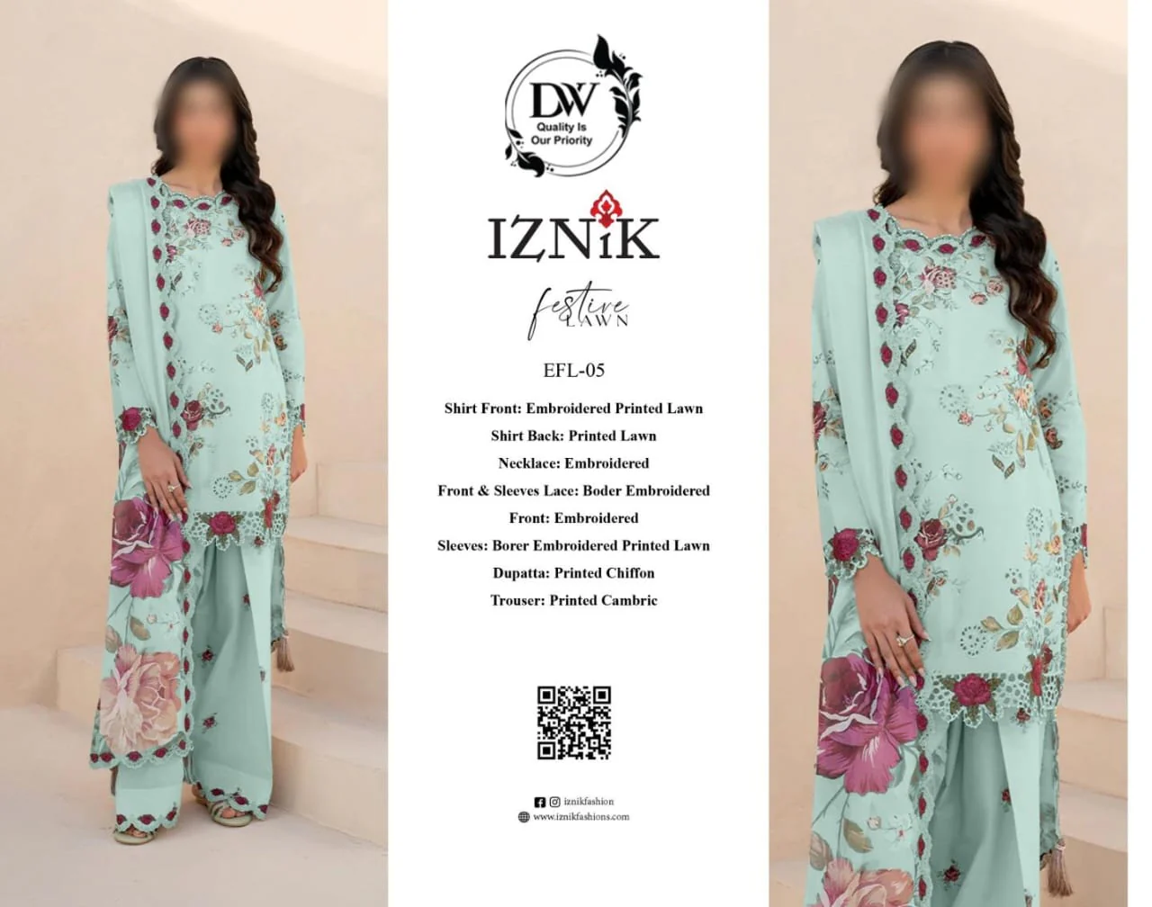 Iznik Lawn Suit