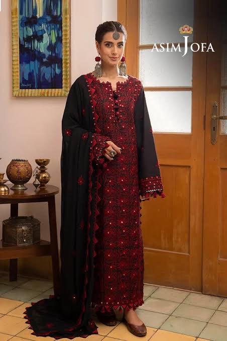 Asim Jofa Chiffon Suit
