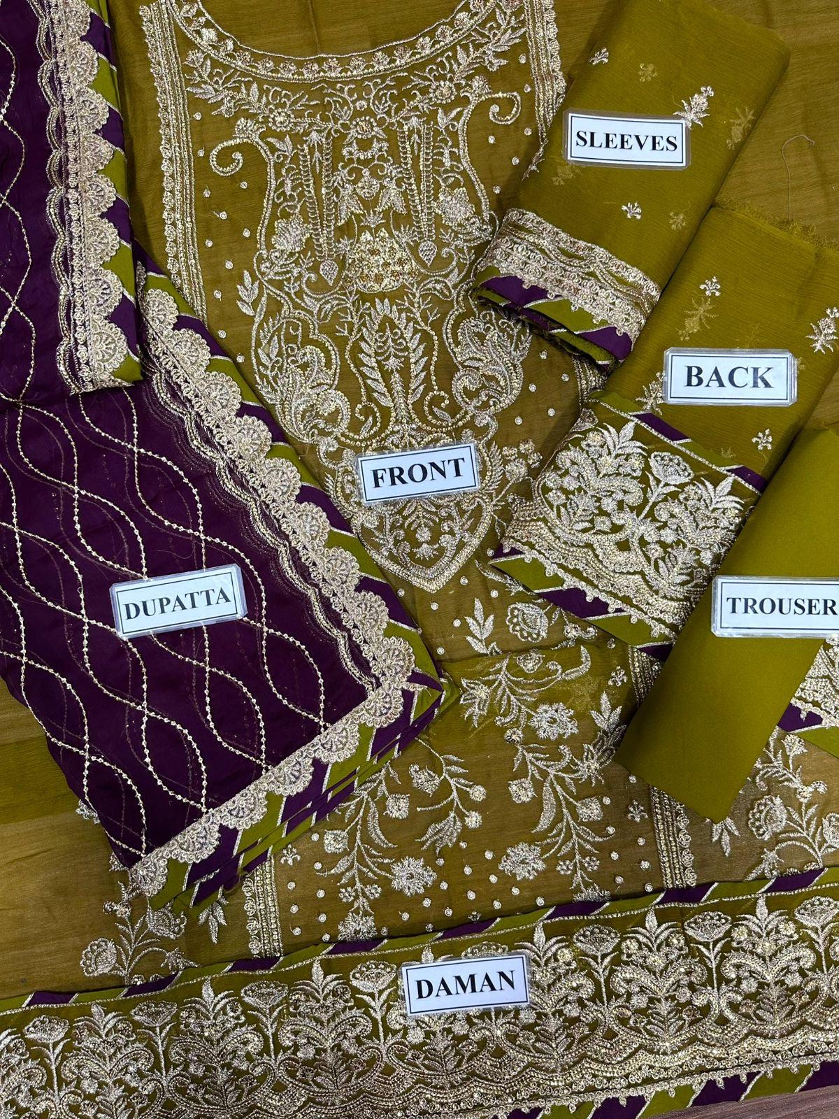 Asim Jofa Chiffon Suit