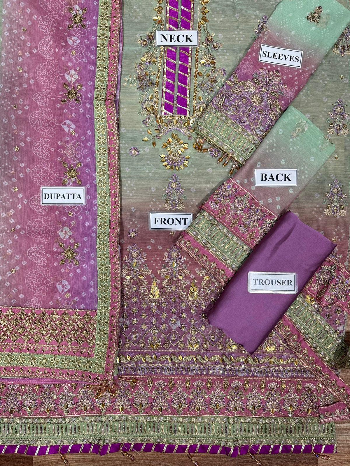 Baroque Chiffon Suit