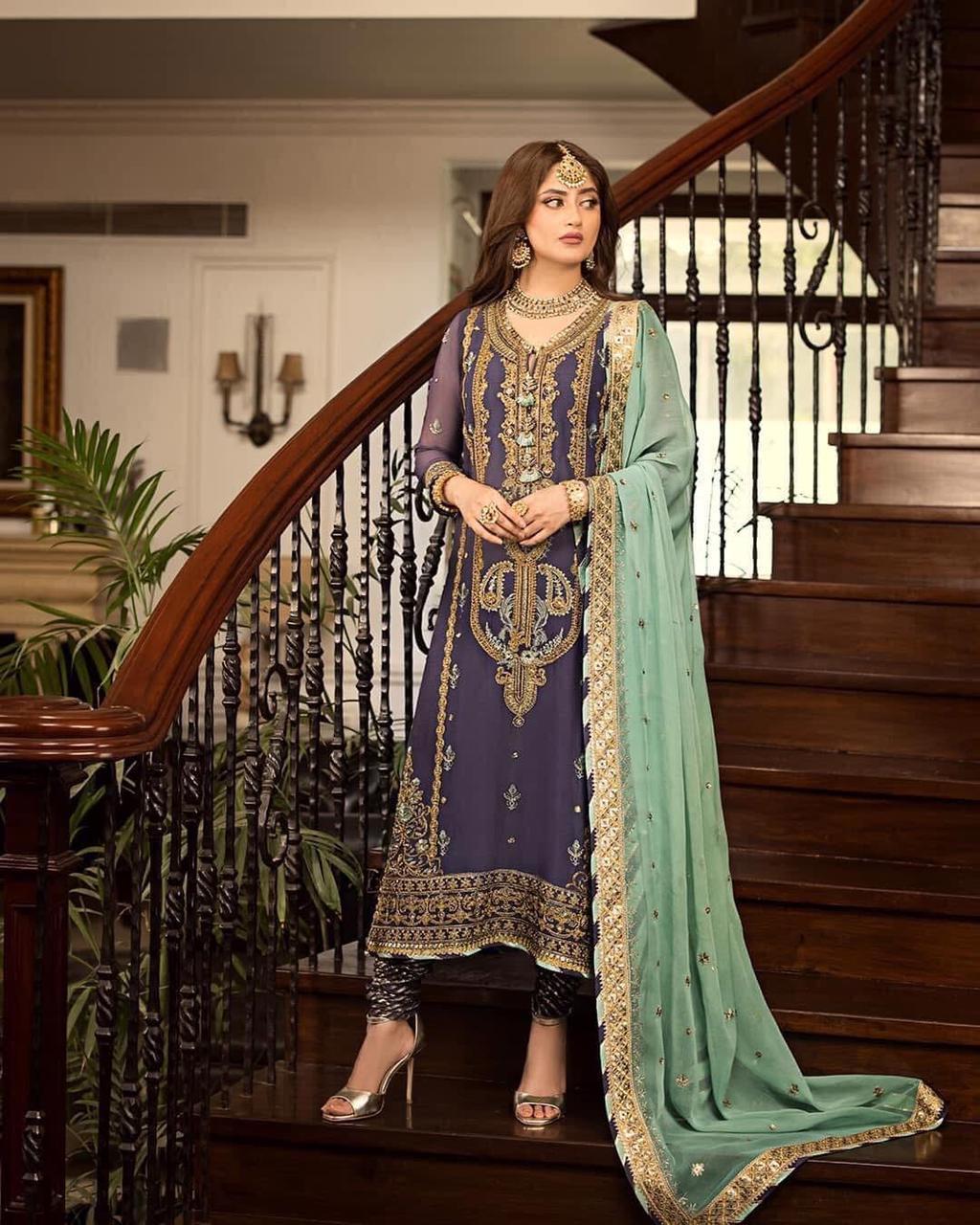 Asim Jofa Chiffon Suit