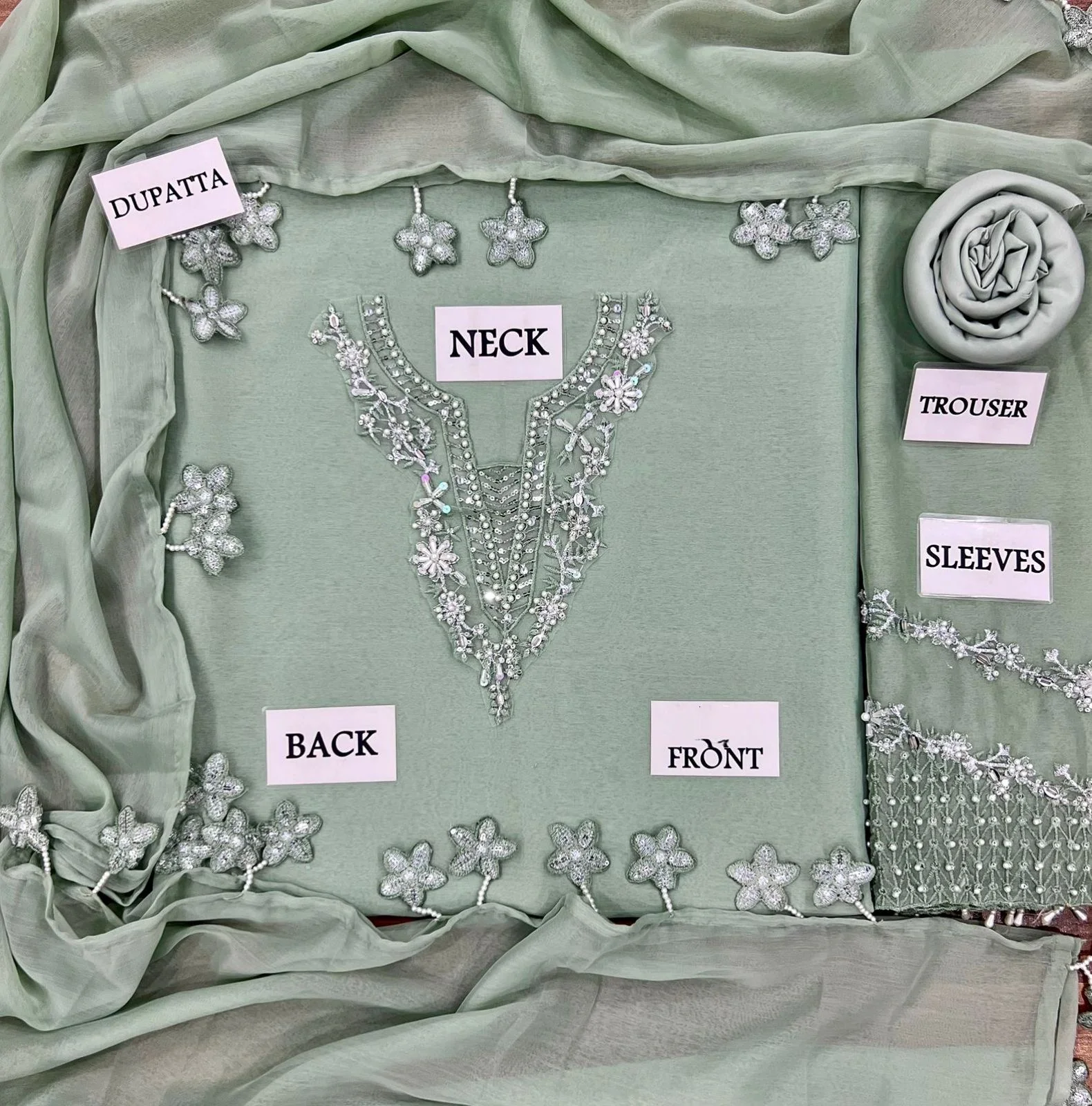 Baroque Chiffon Suit